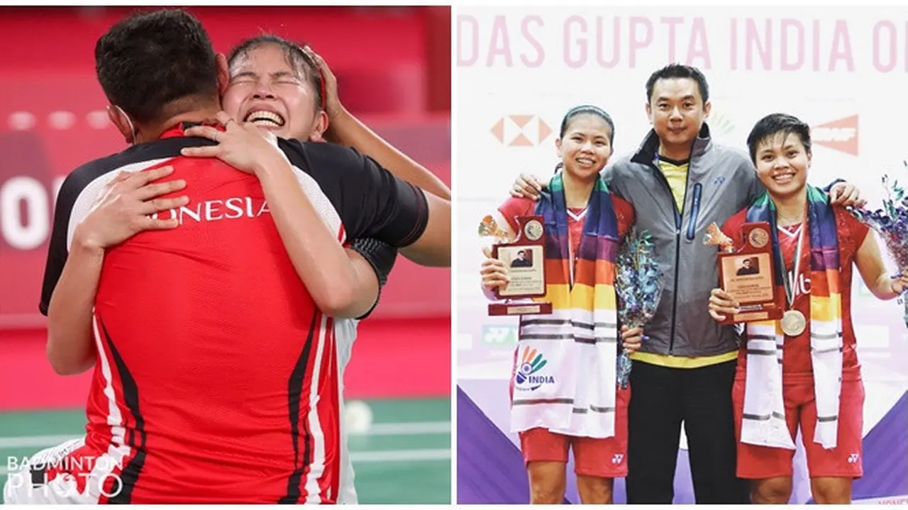 6 Potret Greysia Polii dan Apriyani Rahayu Bareng Pelatih, Penuh Kehangatan