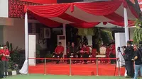 Didampingi Prananda, Megawati Tiba di Sekolah Partai untuk Rayakan HUT ke-52 PDIP