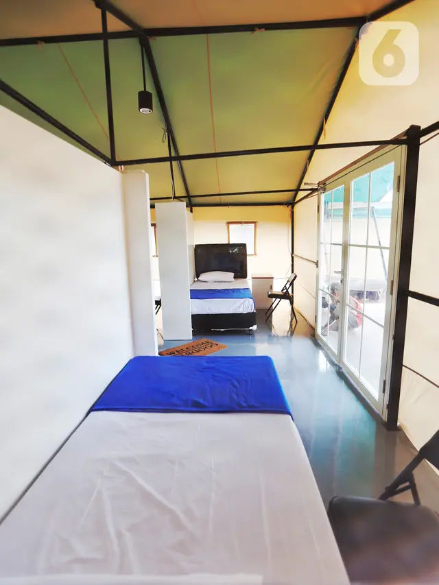 Uniknya rumah isolasi covid 19 berkonsep Tenda Glamour Camping di Tangsel