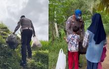 Kisah Empat Kakak Beradik Ditinggal Ibu Tanpa Pamit Bikin Perwira Polisi Beraksi, Datangi Rumah di Atas Gunung