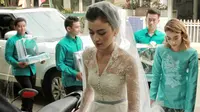 Kimberly Ryder menikah dengan Edward Akbar pada Minggu (26/8/2018) di Masjid Al-Ihsan, Kebayoran, Jakarta Selatan. (Adrian Putra/Bintang.com)