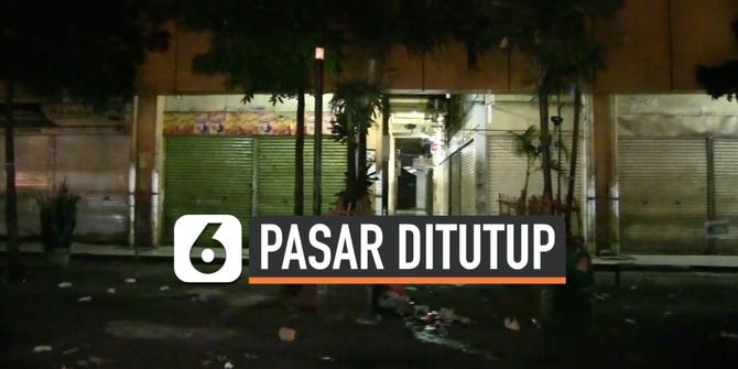 VIDEO: Pasar Kebayoran Lama Ditutup, Belasan Pedagang Positif Covid-19