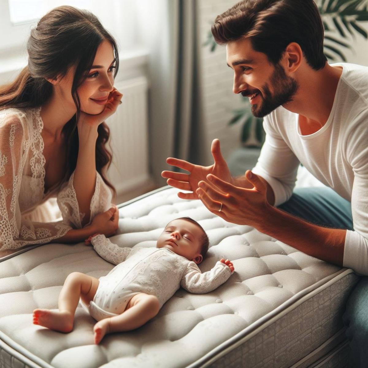 Ilustrasi Pasangan dengan Anak Bayi