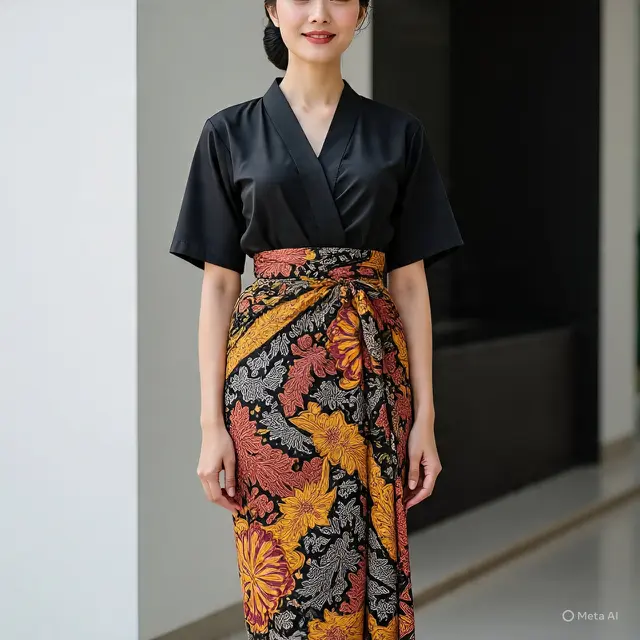 Model Batik Kombinasi Satin