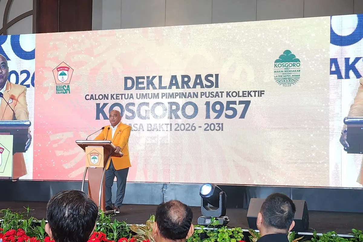 La Ode Safiul Akbar resmi mendeklarasikan diri sebagai calon ketua umum Pimpinan Pusat Kolektif (PPK) Kosgoro 1957. (Istimewa)