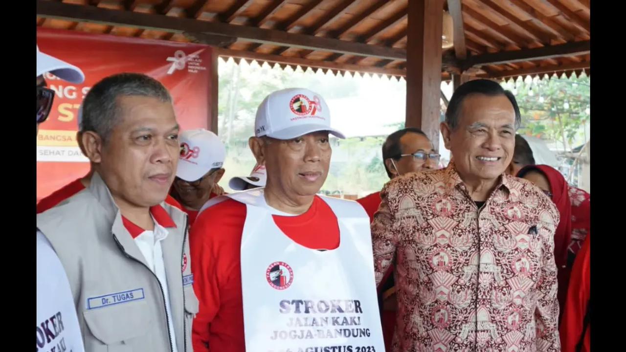 Bawa pesan semangat kepada penderita stroke