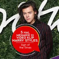 Berikut 5 hal menarik di video klip Harry Styles yang bertajuk Sign of the Times. (Foto: AFP/Bintang.com, Desain: Nurman Abdul Hakim/Bintang.com)