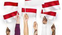 Ilustrasi bendera Indonesia, Merah Putih, Integrasi Nasional. (Photo rawpixel.com Copyright by Freepik)