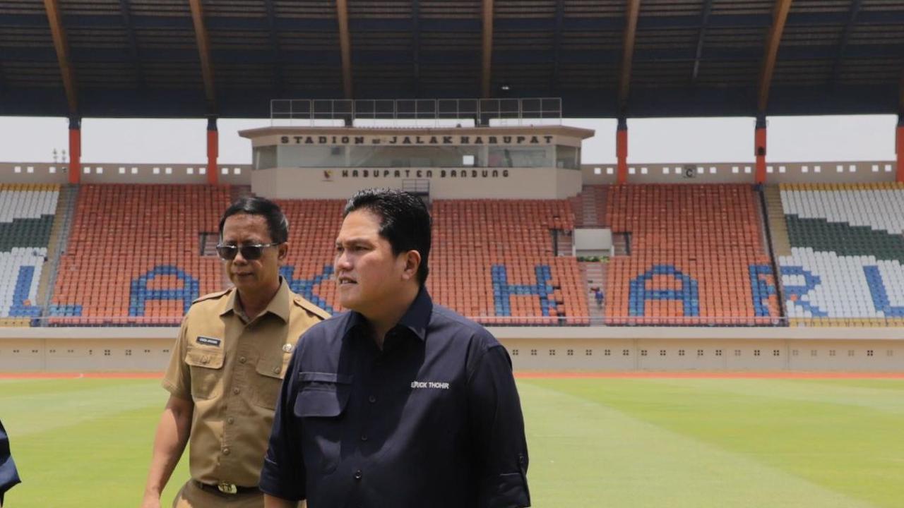 Stadion Si Jalak Harupat Siap Digunakan untuk Piala Dunia U17, Erick Thohir Siapkan Integrasi Kereta Cepat Whoosh