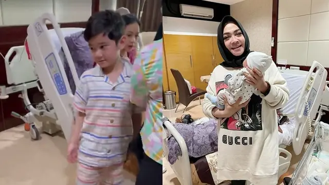 6 Momen Rafathar Gendong Pertama Kali Baby R, Peluk Cium Sebagai Kakak