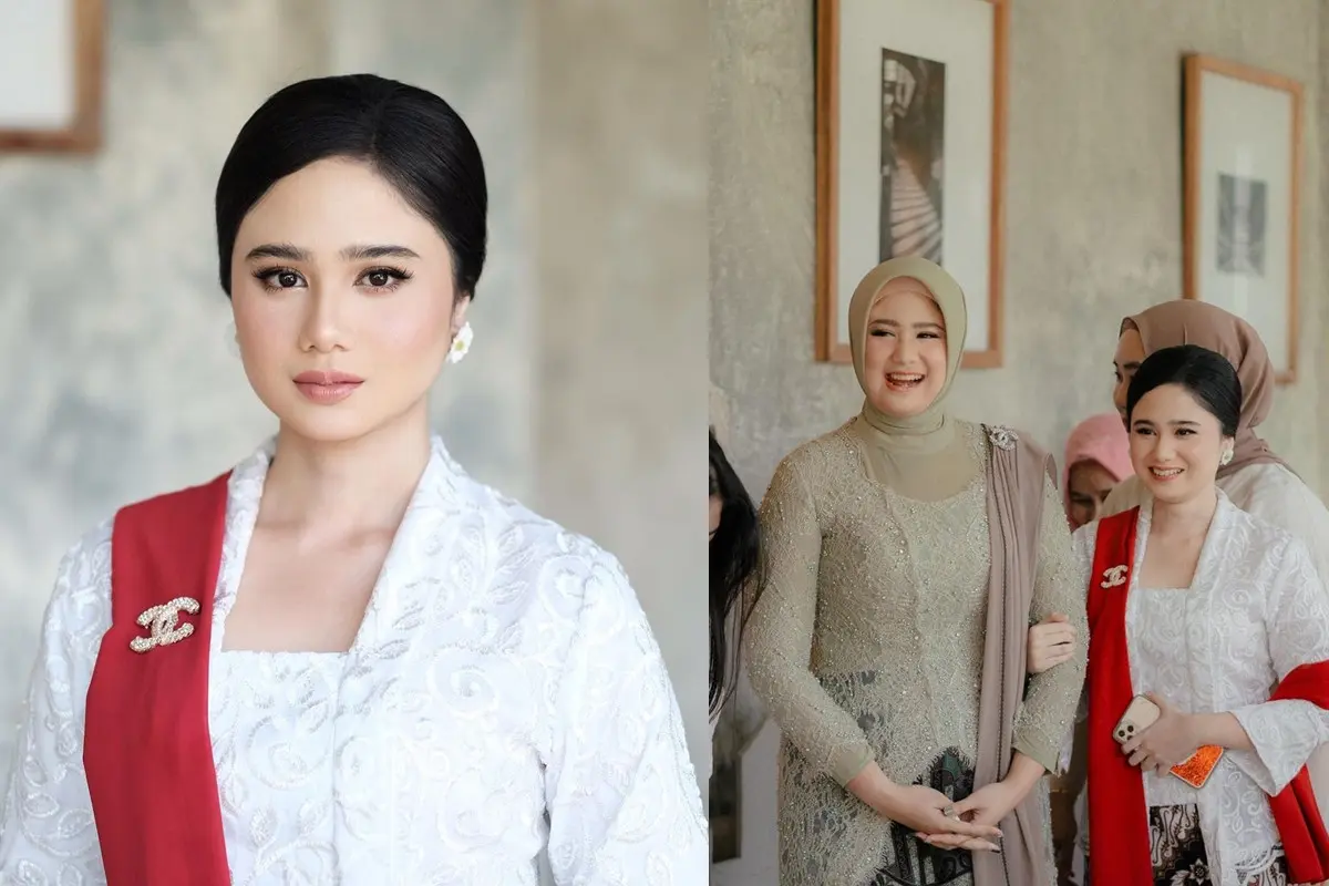 Potret Kebaya Merah Putih Tissa Biani