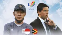 SEA Games - Duel Pelatih - Timnas Indonesia U-23 Vs Timor Leste (Bola.com/Adreanus Titus)