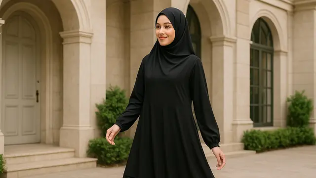 Inspirasi Dress Hitam Berlayer