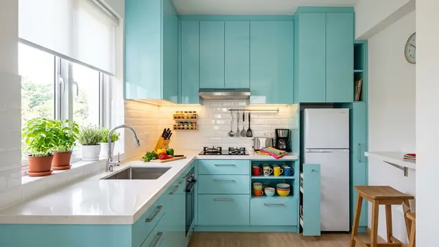 Inspirasi Desain Kitchen Set untuk Dapur Sempit/AI Generated