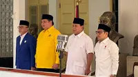 Golkar dan PAN resmi mendukung Prabowo Subianto sebagai Capres 2024. Kedua partai itu pun akan bergabung koalisi bersama Gerindra dan PKB. (Liputan6.com/Nanda Perdana Putra)