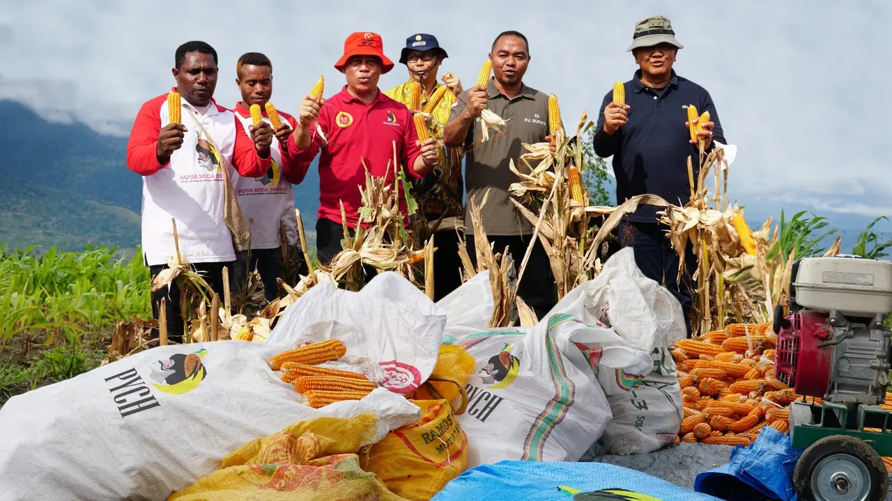 Papua Youth Creative Hub (PYCH) akan menjadi label semua produk turunan atau hasil olahan jagung hasil panen masyarakat binaan (Istimewa)