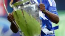 Prestasi paling bergengsi Michael Essien adalah mengantarkan Chelsea menjadi juara Liga Champions 2012. (AFP Photo)