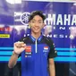 Pembalap Yamaha Racing Indonesia Arai Agaska. (Liputan6.com/Hans Bahanan)