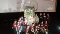 Acara peluncuran trailer dan poster resmi prekuel dari film Dilan berjudul film Dilan 1983: Wo Ai Ni, di Bandung, Jawa Barat, Senin (13/4/2024)
