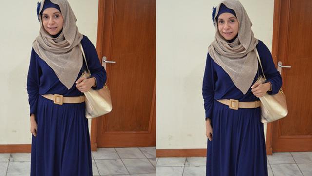 Padu Padan Baju Warna Navy Dan Hijab