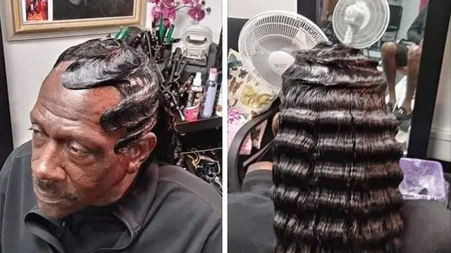 model rambut absurd