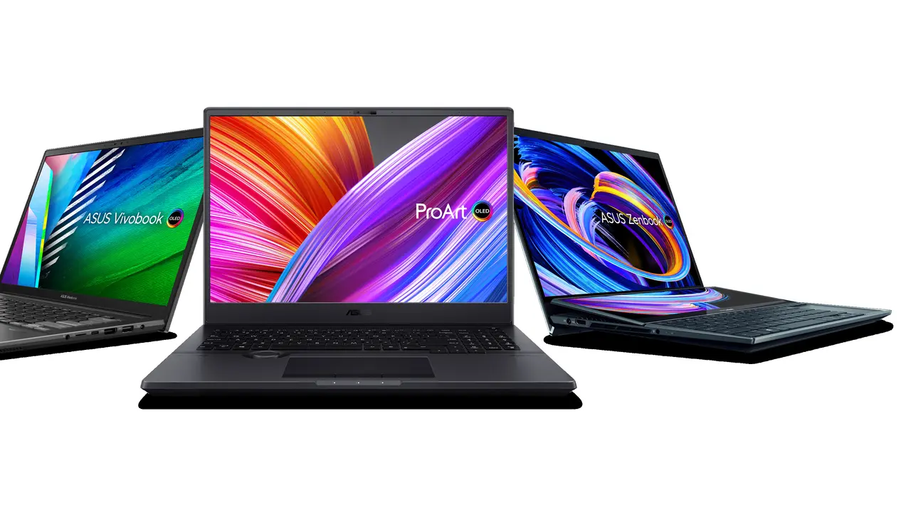 Laptop layar OLED Asus