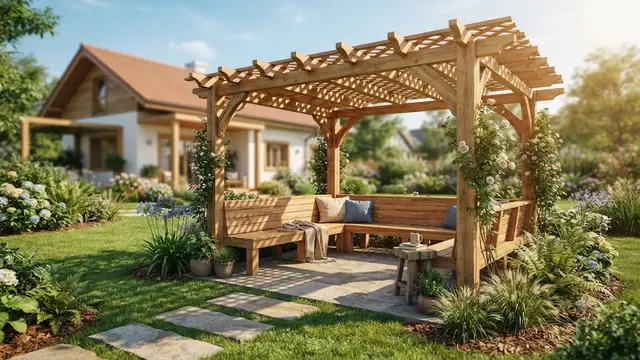 Model Pergola Kayu