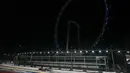 Sirkuit Jalan Raya Marina Bay terkenal berkelok-kelok dan terkadang menyempit, serta memiliki area yang lebih terbuka dan cepat. (Lillian SUWANRUMPHA/AFP)