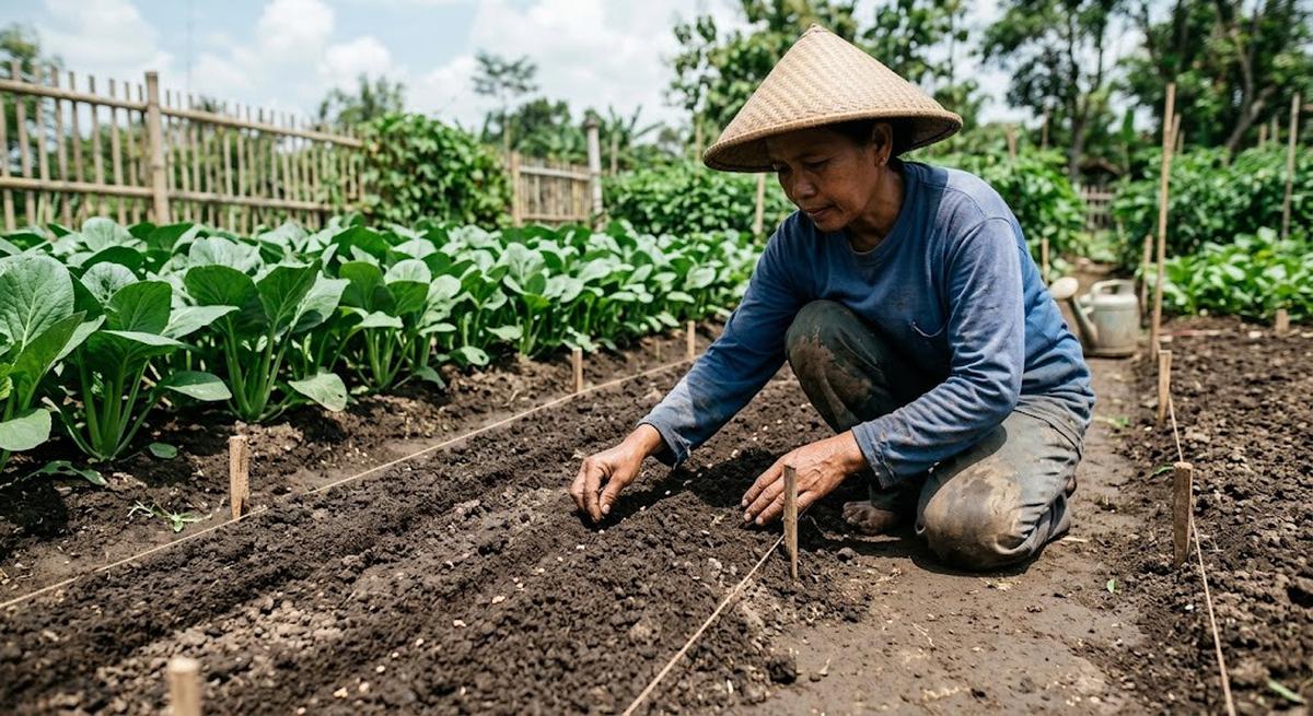 Trik Menanam Sawi agar Batangnya Besar dan Daunnya Tidak Cepat Bolong, Panen Lebih Subur