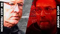 Ilustrasi - Sir Alex Ferguson dan Jurgen Klopp (Bola.com/Adreanus Titus)