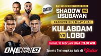 Link Live Streaming ONE Championship: ONE Friday Fights 52 di Vidio Malam Ini. (Sumber: dok. vidio.com)