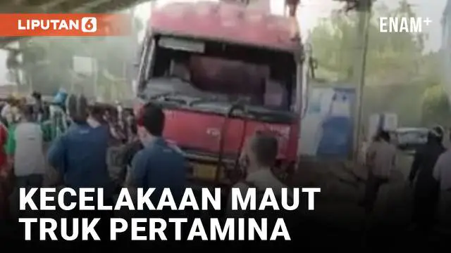 Sebuah truk tangki Pertamina terlibat kecelakaan maut di Jalan Alternatif Cibubur hari Senin (18/7) sore. Truk menabrak mobil dan sejumlah motor yang sedang berhenti.