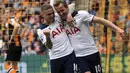 Bersama Harry Kane, Tottenham Hotspur menjadi klub berada pada peringkat pertama klub penghasil gol terbanyak di Premier League 2016-2017. Tottenham mencetak 86 gol. (Danny Lawson/PA via AP)