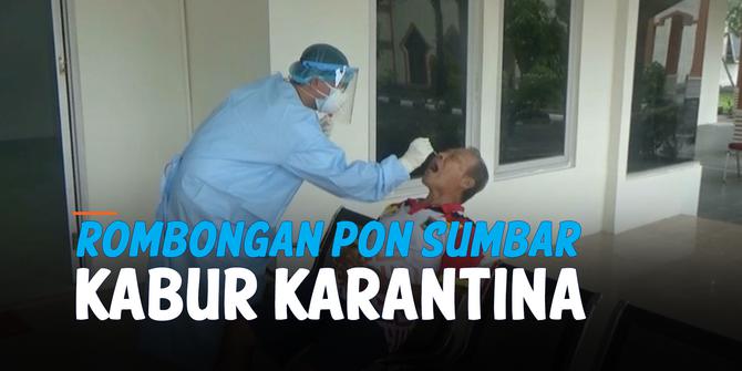 VIDEO: Rombongan PON Sumbar Kabur dari Karantina Setelah Kembali dari Papua
