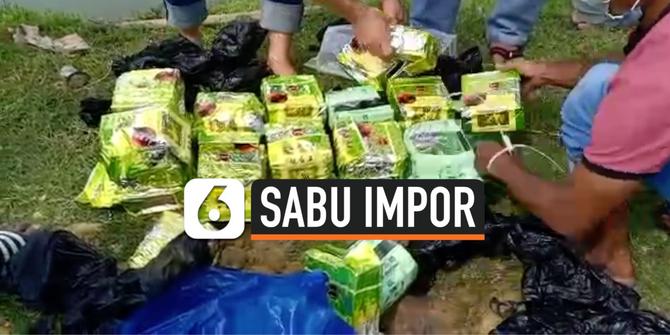 VIDEO: BNN Temukan 30 Kilogram Sabu Dikubur di Tepi Tambak