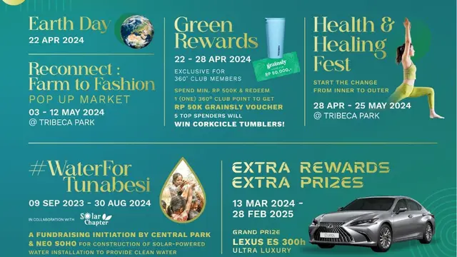 Mal Central Park dan Neo Soho menggelar gerakan solidaritas global terhadap bumi di momen Earth Day. (Dok: New Soho)