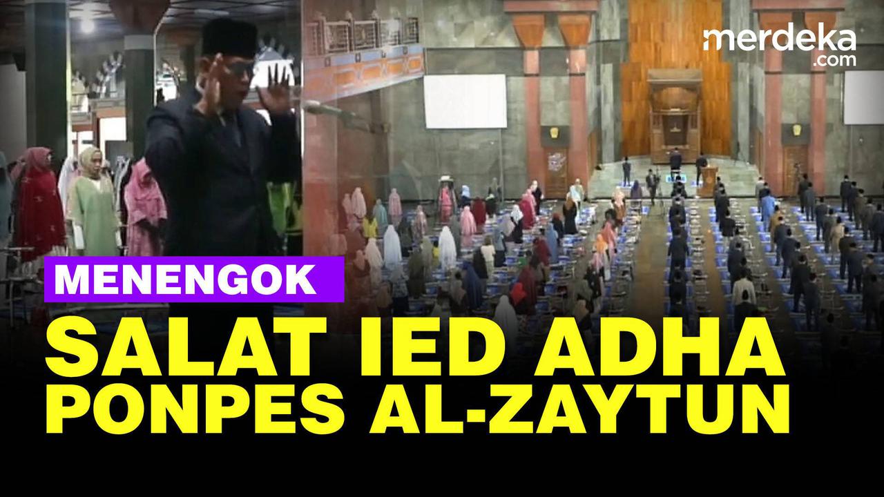 VIDEO: Menengok, Tata Cara Salat Iduladha di Ponpes Al-Zaytun