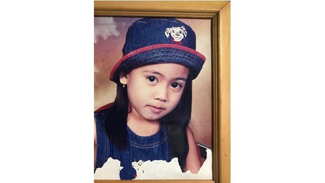 Wajah polos dan menggemaskan Fellycia Angelista saat masih kecil.