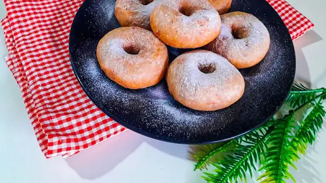 Resep Praktis Donat Ubi Ungu Tanpa Telur @saski_14