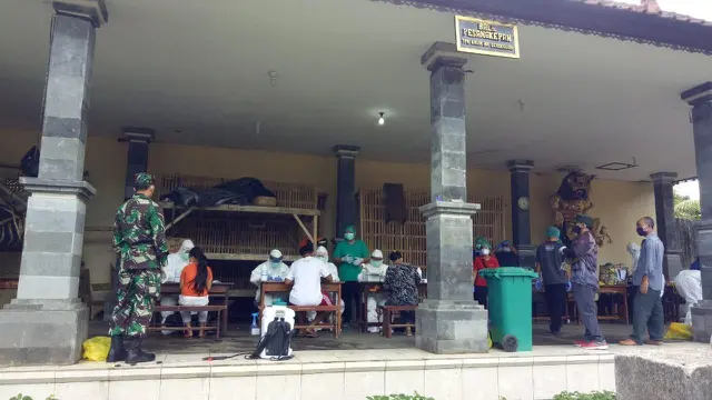 2.600 Warga di Bangli Diisolasi Imbas Corona, Kodim Bangun Dapur Umum