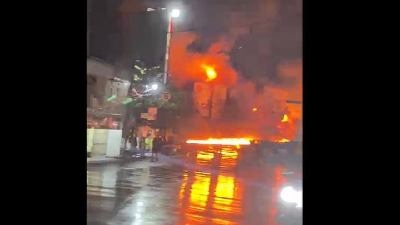 Truk BBM di Cianjur terbakar