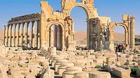 Kota kuno Palmyra di Suriah, warisan dunia UNESCO. (www.britannica.com)