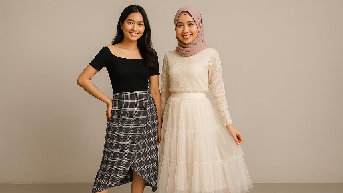 6 Model Rok Korean Style Tren Terbaru, Tampil Feminin dan Kasual