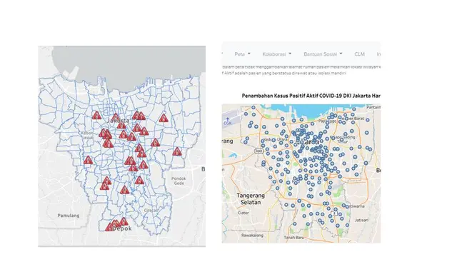 Cek Fakta Peta DKI Jakarta zona merah 2