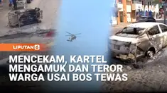 Rekaman ponsel menunjukkan kendaraan terbakar dan asap tebal di Puerto Vallarta, Meksiko setelah tewasnya pemimpin kartel Jalisco New Generation. Kekerasan meluas ke berbagai negara bagian, memicu penutupan sekolah dan warga memilih berlindung di rum...