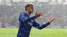 Everton berhasil terhindar kekalahan saat bertandang ke markas Brentford dalam laga lanjutan Liga Inggris 2025/2026, Sabtu (11/04/2026) waktu setempat. (AP Photo/PA/Steven Paston)