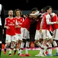 Arsenal meraih kemenangan 4-0 atas Newcastle United pada laga pekan ke-26 Premier League, di Stadion Emirates, Minggu (16/2/2020) malam WIB. (AFP/Ian Kington)
