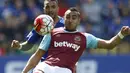 Pemain West Ham, Dimitri Payet duduk pada peringkat ke-9 pemain dengan indeks performa terbaik Liga Inggris, Dimitri meraih 603 poin hingga pekan ke-34. (Action Images via Reuters/Carl Recine)