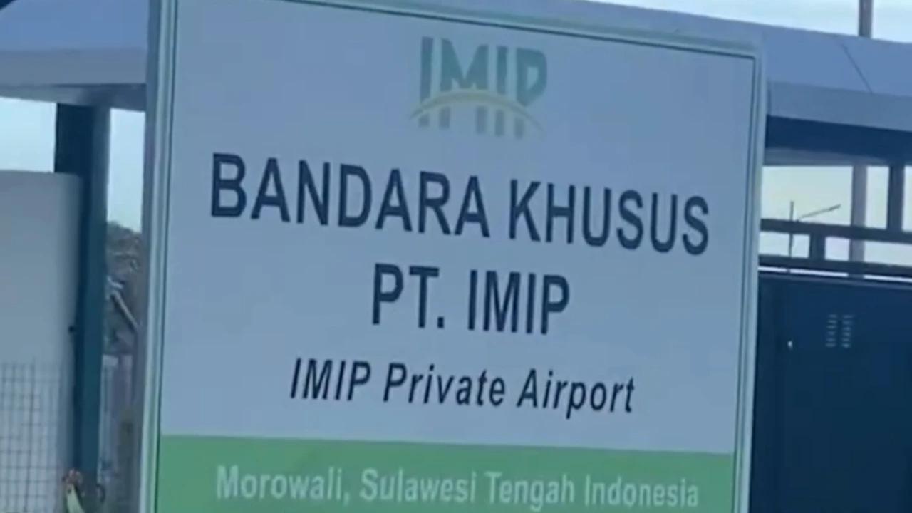 Heboh Bandara Khusus di Morowali dan Disinggung Menhan Sjafrie, PT IMIP Akhirnya Buka Suara soal