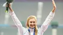 Olga Rypakova adalah juara olimpiade London yang populer sebagai atlet lari lintasan. Ibu dari satu anak itu mencetak dua medali emas pada Kejuaraan Atletik Asia pada 2007 dan Universiade Musim Panas 2007. (Instagram/olympickz).